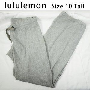 Lululemon Lounge Pants Straight/Jogger Style Sz 10 Tall Grey 34.5" Inseam